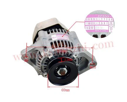 Kahveltõstuki osad 4D94 Generaatori osa number YM129961-77200, Oem osad, Hea kvaliteet, Laos