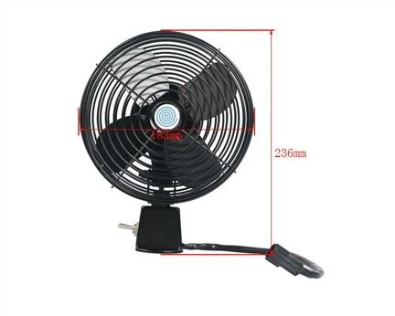 Kahveltõstuki osade elektriline ventilaator, 6-tolline 12V ventilaator